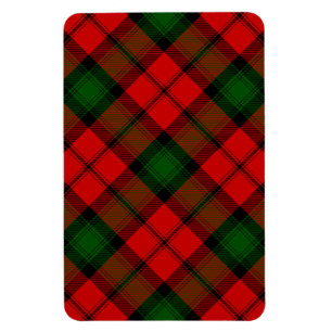 Kerr tartan red green plaid magnet