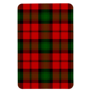 Kerr tartan red green plaid magnet