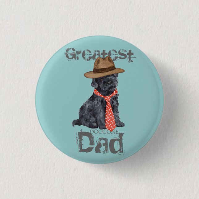 Kerry Blue Dad 3 Cm Round Badge (Front)