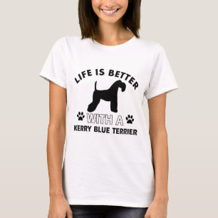 Kerry Blue Terrier Dog breed designs T-Shirt