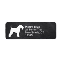 Kerry Blue Terrier Dog Breed Silhouette