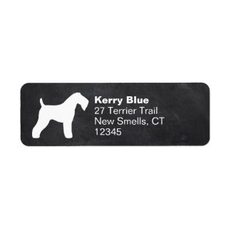 Kerry Blue Terrier Dog Breed Silhouette