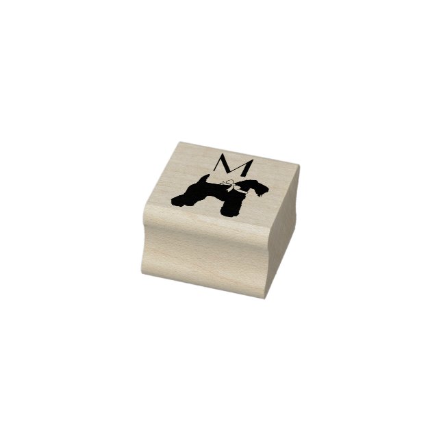 Kerry Blue Terrier Dog Puppy Rubber Stamp (Stamp)