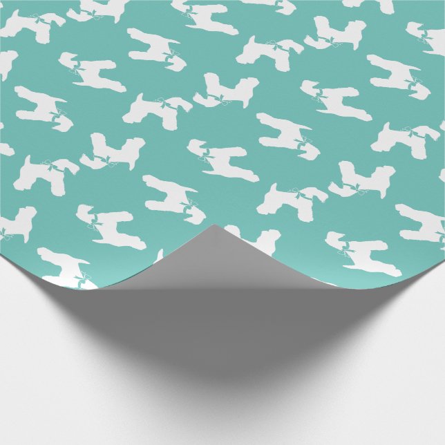 Kerry Blue Terrier Dog Puppy Wrapping Paper (Corner)