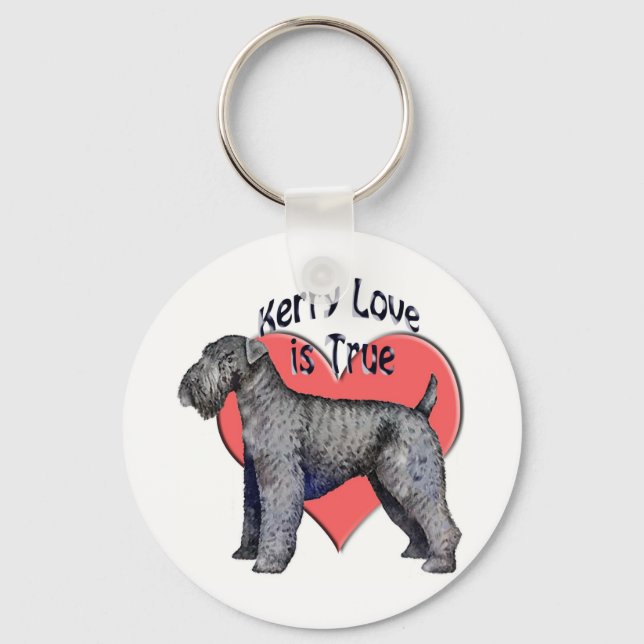 Kerry_Blue_Terrier_love Key Ring (Front)