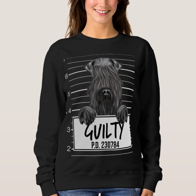 Kerry Blue Terrier Mugshot Guilty Dog Sweatshirt (Front)
