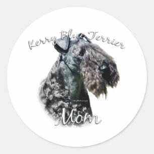 Kerry Blue Terrier Mum 2 Classic Round Sticker
