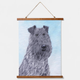 Kerry Blue Terrier Painting Cute Original Dog Art Hanging Tapestry