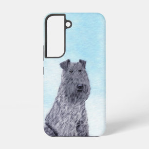 Kerry Blue Terrier Painting Cute Original Dog Art Samsung Galaxy Case