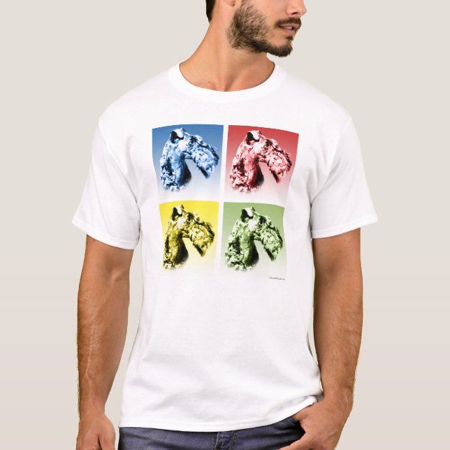 Kerry Blue Terrier Popart T-Shirt (Front)