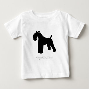 Kerry Blue Terrier silhouette Baby T-Shirt