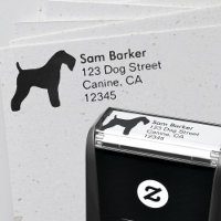 Kerry Blue Terrier Silhouette Return Address
