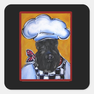 KERRY BLUE TERRIER SQUARE STICKER