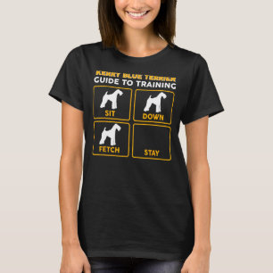 Kerry Blue Terrier T-Shirt Funny Guide To Training