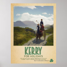 Kerry Ireland, Retro Irish Travel Advert
