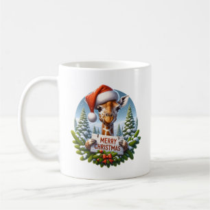 Kerst Giraf Coffee Mug