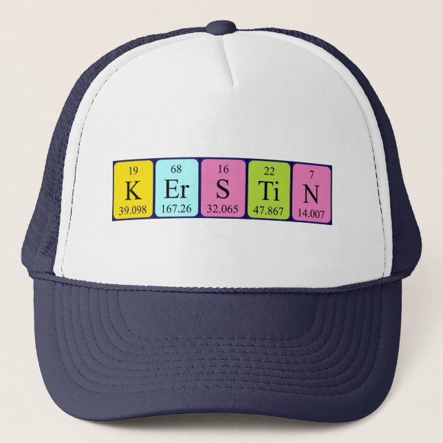 Kerstin periodic table name hat (Front)