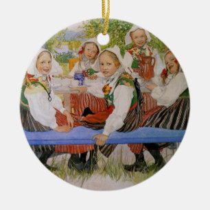Kersti's Birthday 1909 Ceramic Tree Decoration