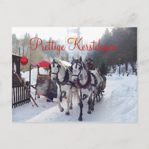 Kerstkaart Prettige Kerstdagen Postcard
