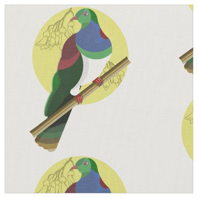 KERURU Wood pigeon Fabric (Close Up)