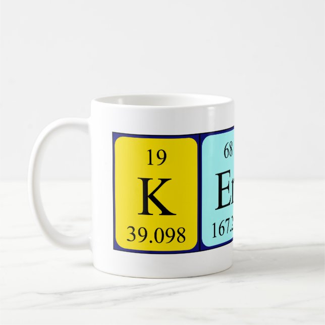 Kerwin periodic table name mug (Left)