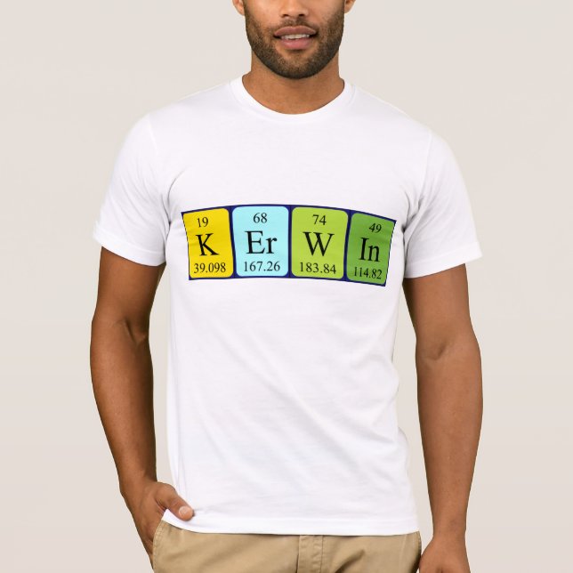Kerwin periodic table name shirt (Front)