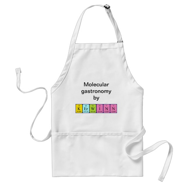 Kerwinn periodic table name apron (Front)