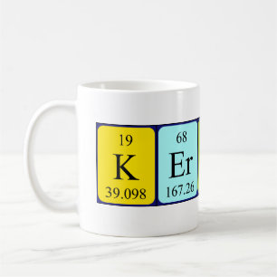 Kerwyn periodic table name mug