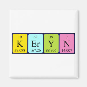Keryn periodic table name magnet