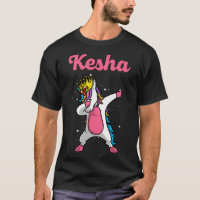 KESHA Name Personalised Birthday Dabbing Unicorn Q