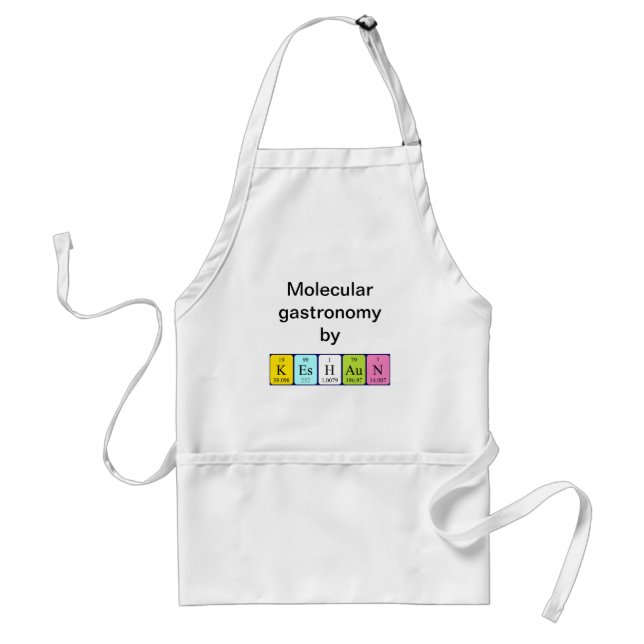 Keshaun periodic table name apron (Front)