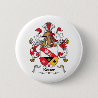 Kester Family Crest 6 Cm Round Badge