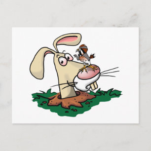 Kestrel and Rabbit Postcard