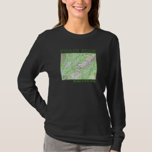 Kesugi Ridge Hiking Map Denali State Park Alaska S T-Shirt