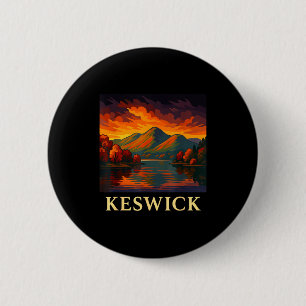 Keswick Lake District 6 Cm Round Badge