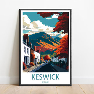 Keswick Travel Print Wall Art Keswick Wall Hanging