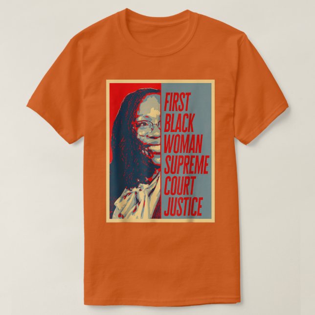Ketanji Brown Jackson 1st Supreme Court Justice Bl T-Shirt (Design Front)