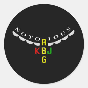 Ketanji Jackson and Ruth Ginsburg - Round Sticker