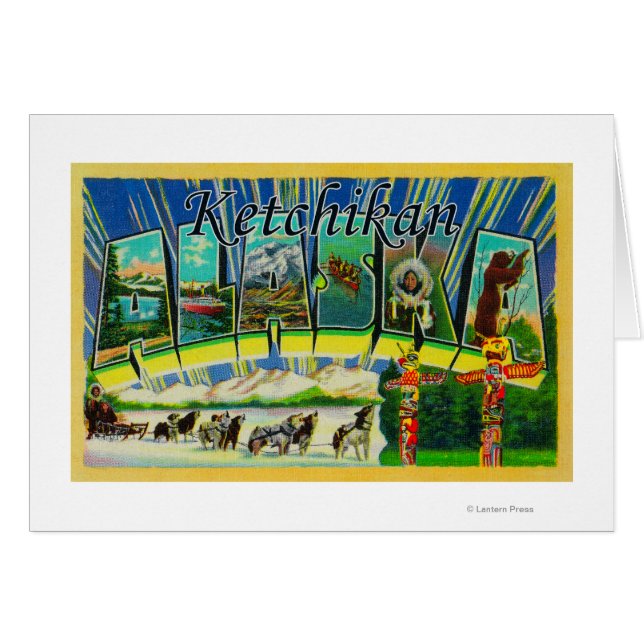Ketchikan, Alaska - Large Letter Scenes (Front Horizontal)