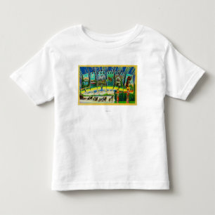 Ketchikan, Alaska - Large Letter Scenes Toddler T-Shirt