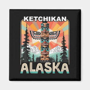 Ketchikan Alaska Native American Indian Totem Le  Magnet