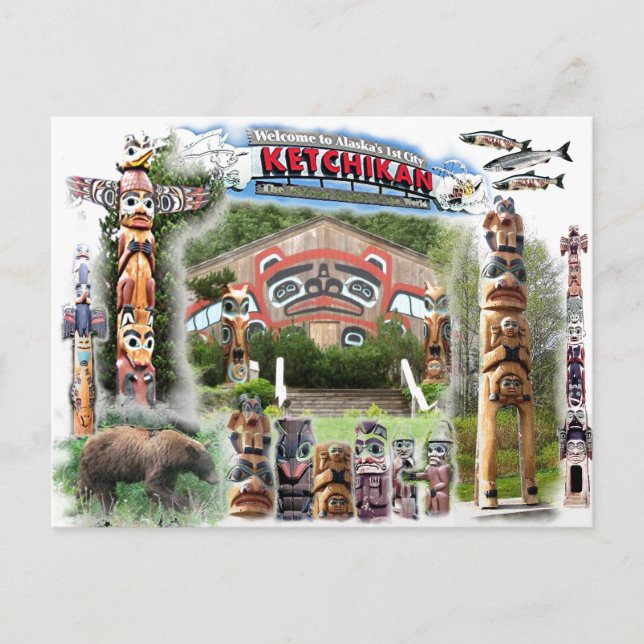 Ketchikan, Alaska Post Card (Front)