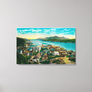 Ketchikan, Alaska Town View - The First City Canvas Print