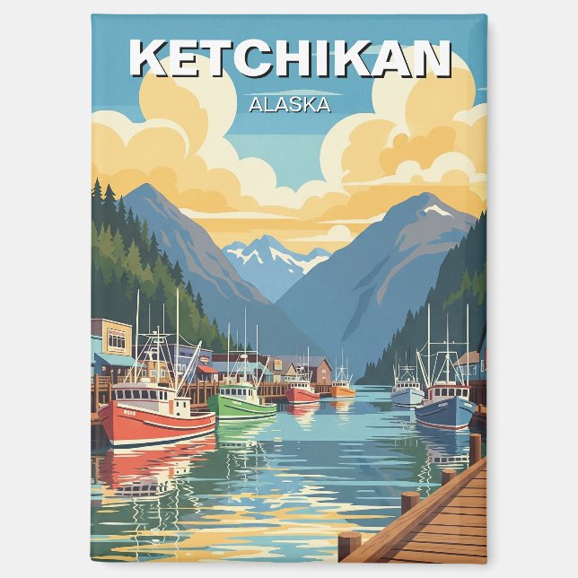 Ketchikan Alaska Travel Magnet (Front)