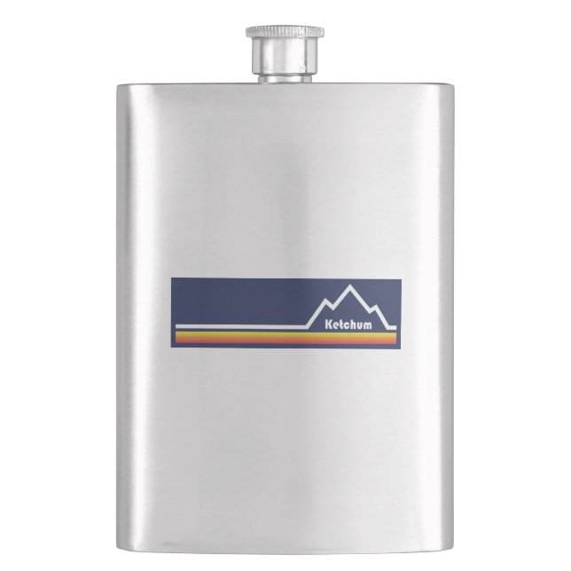 Ketchum, Idaho Hip Flask (Front)
