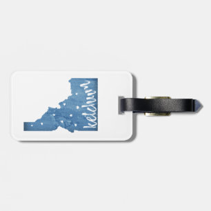 Ketchum Idaho Wood Grain Luggage Tag