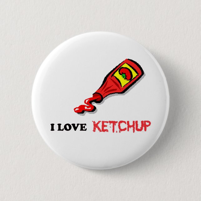 ketchup 6 cm round badge (Front)