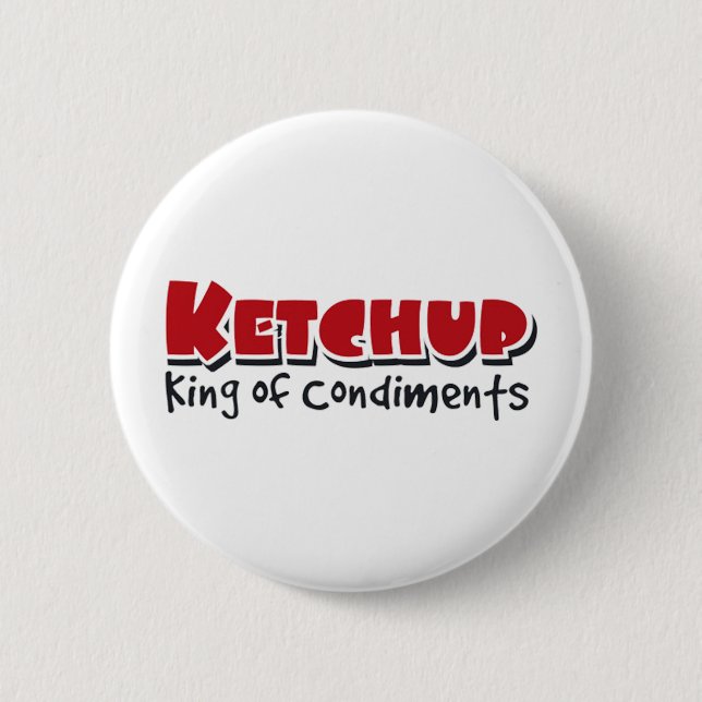 ketchup 6 cm round badge (Front)