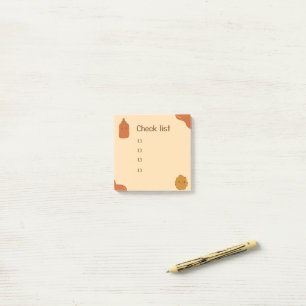 Ketchup and chicken nugget post-it notes