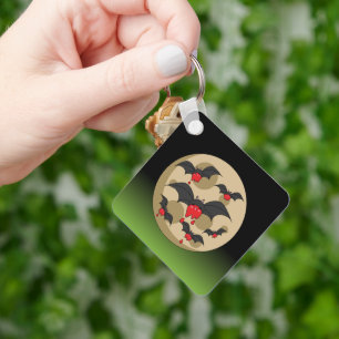 Ketchup Eater Vampire Bats Key Ring